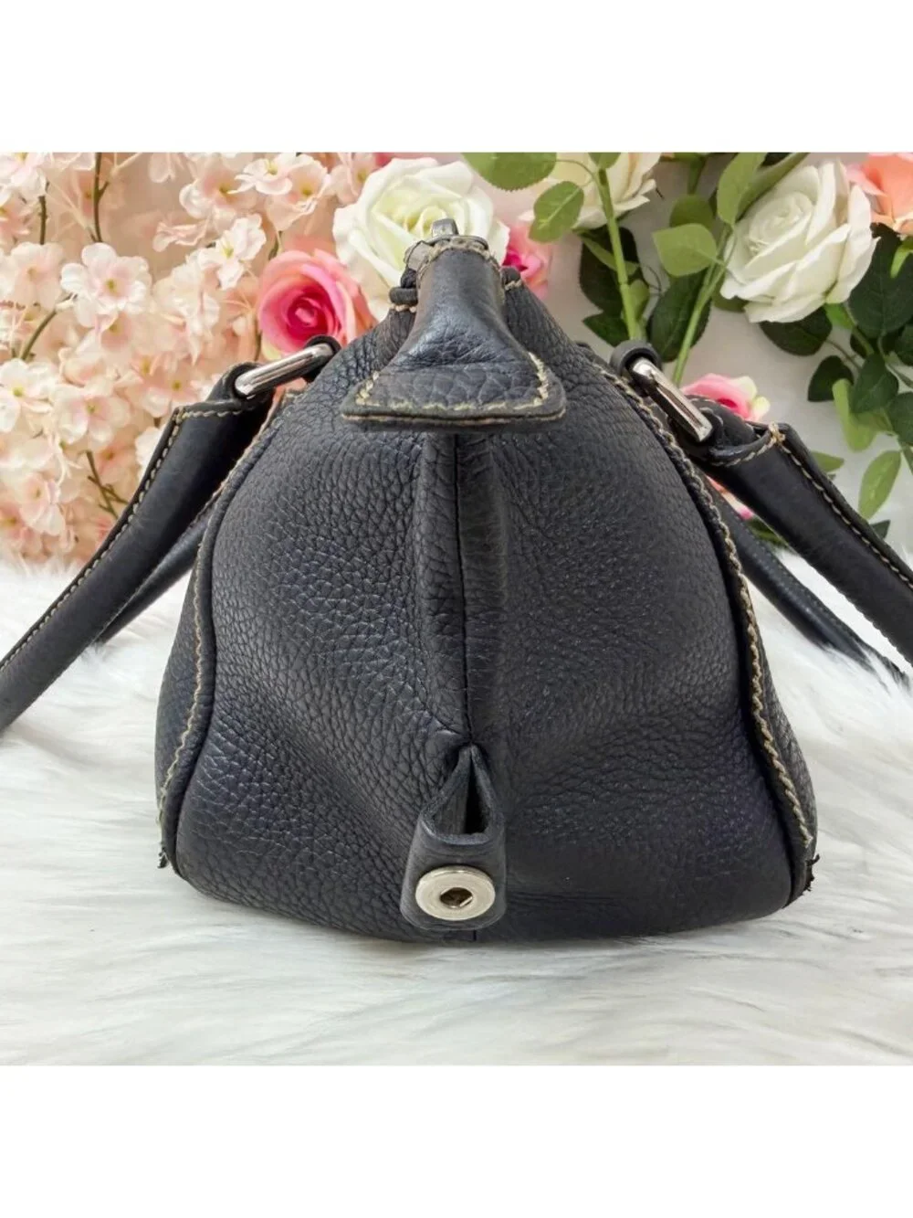 Chanel Leather Mini Boston Bag